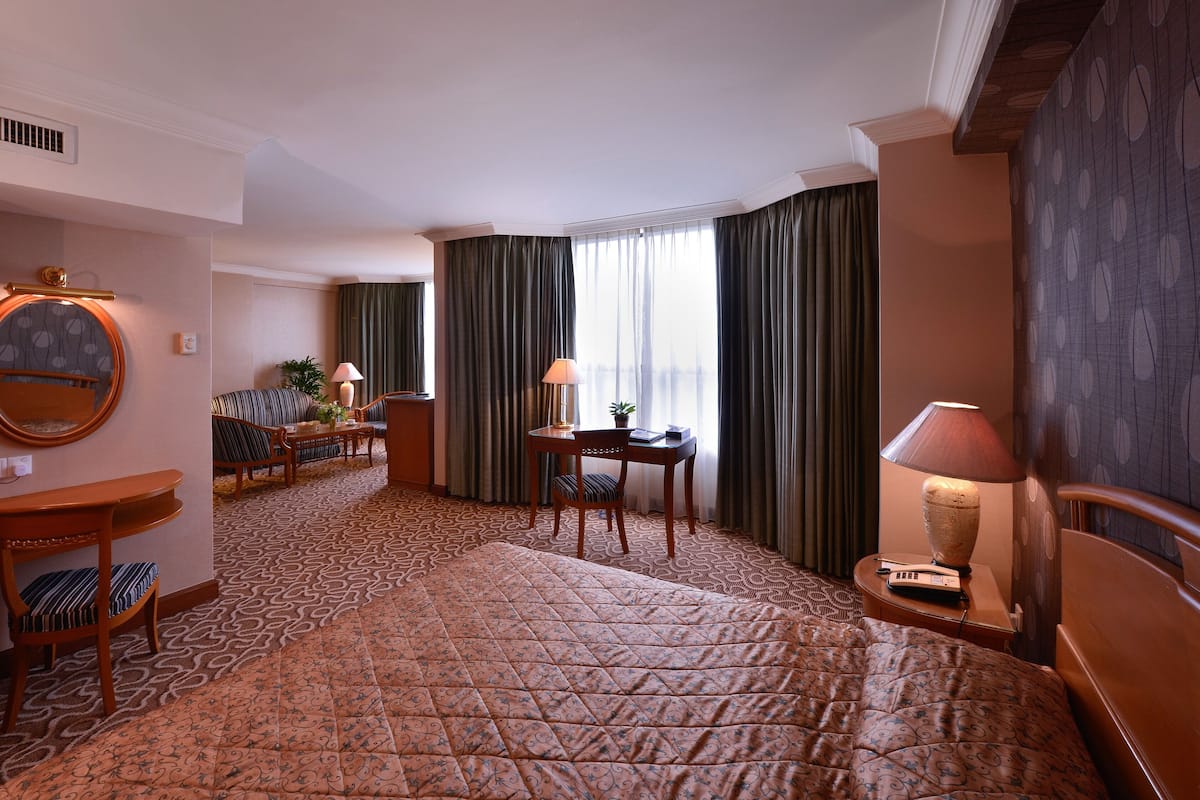 Executive Suite | Desk, blackout drapes, iron/ironing board, free WiFi