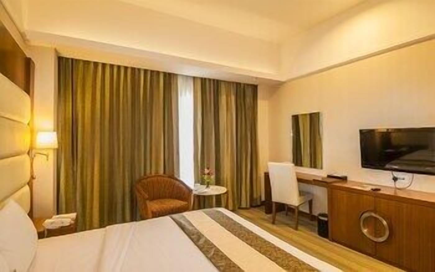 Desk, blackout curtains, iron/ironing board, free WiFi