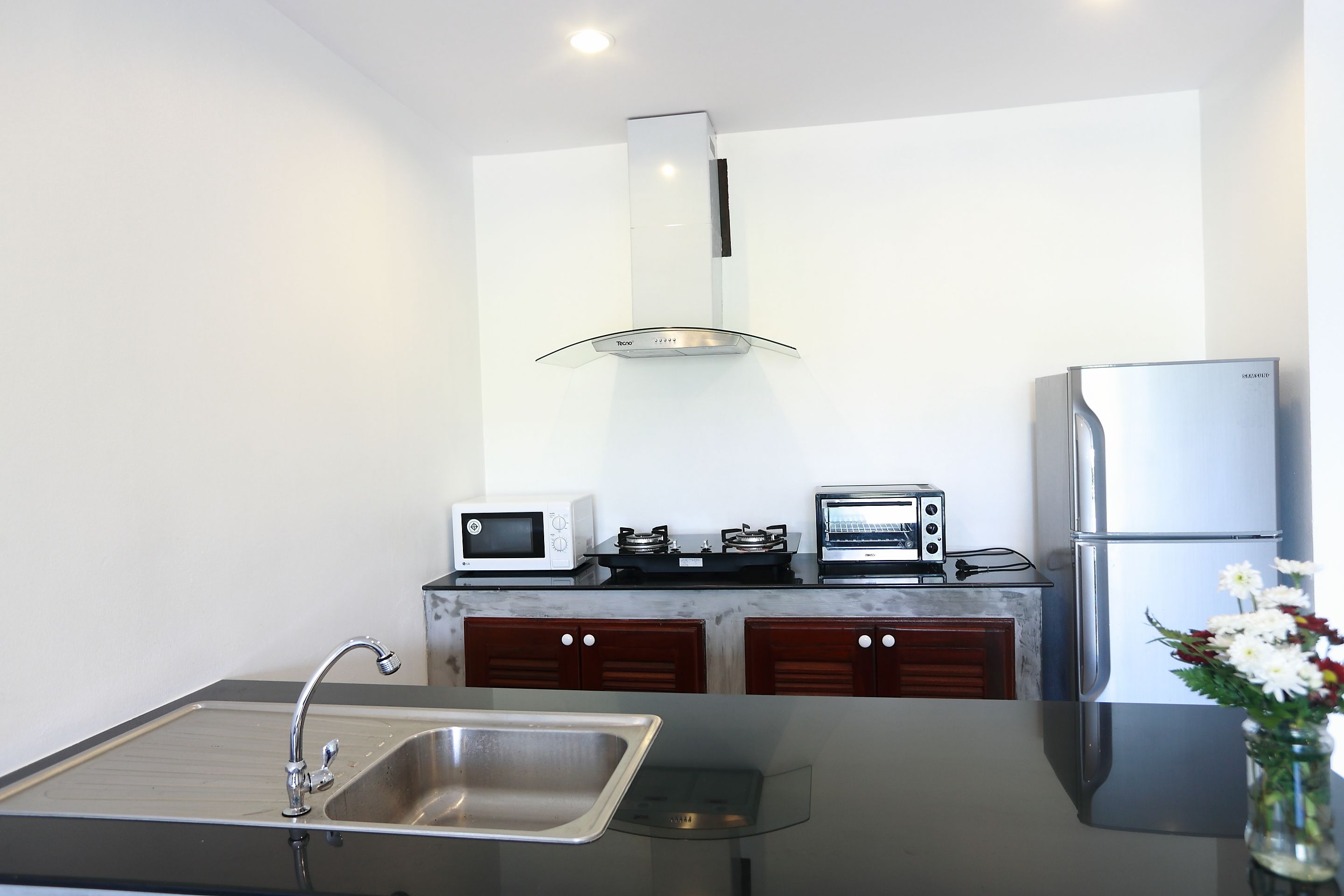 Chambre Triple Luxe, 2 chambres | Cuisine privée | Mini réfrigérateur