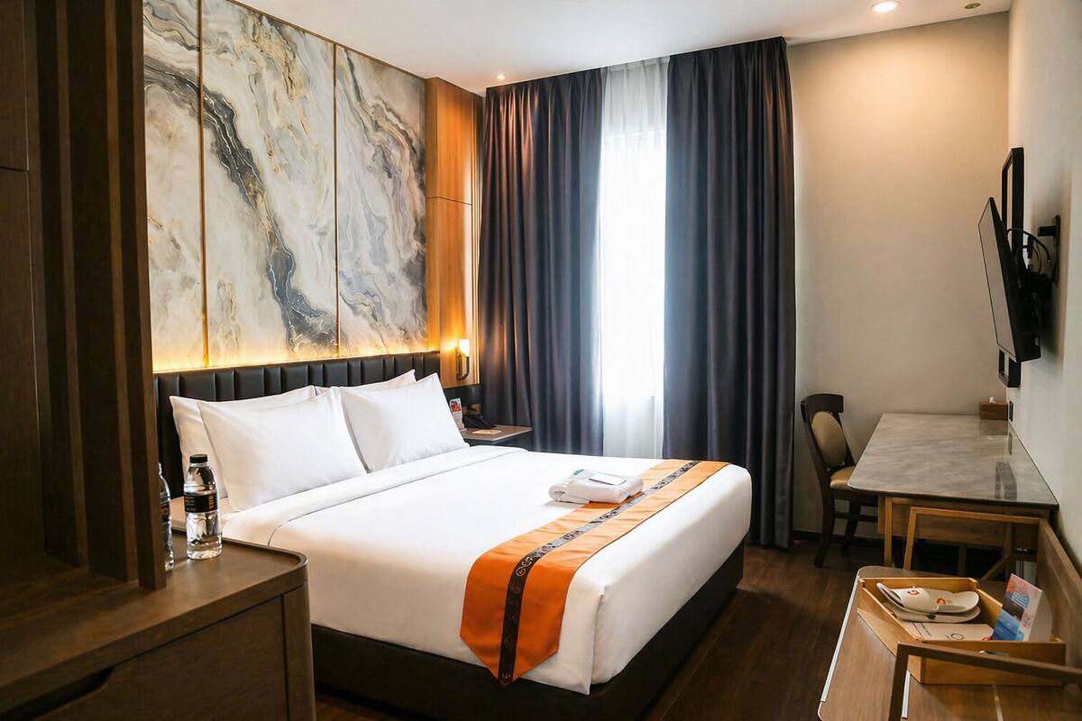 Signature Double Room (B) | Minibar, in-room safe, desk, blackout drapes