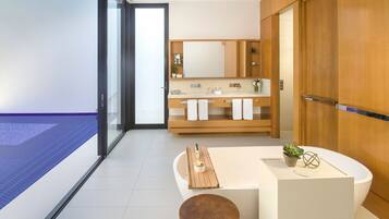 Villa, 1 King Bed, Beachfront (Pool, Adults Only) | Bathroom