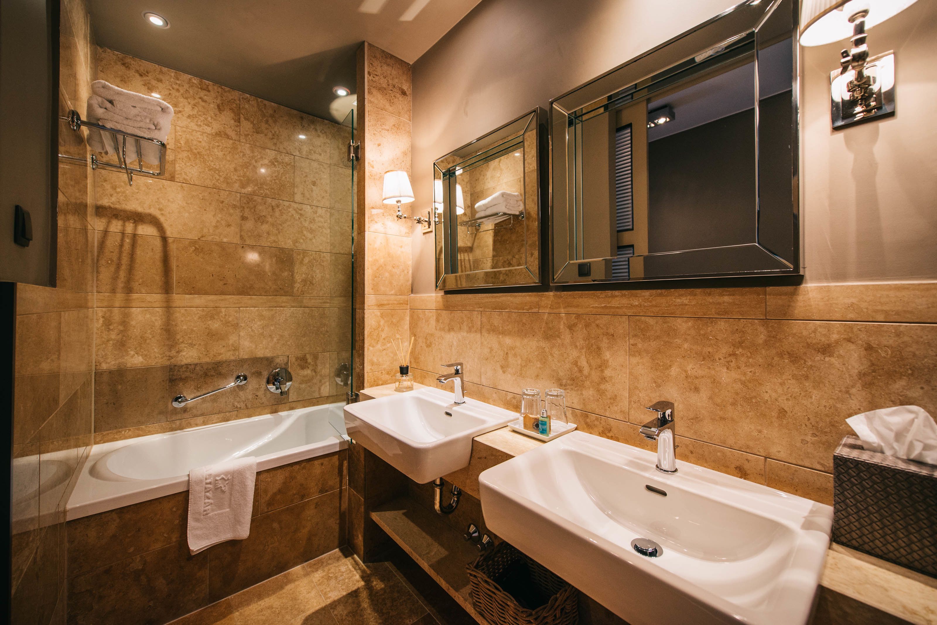 suite | bathroom | designer toiletries, hair dryer, bathrobes, bidet