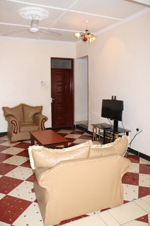 Standard Apartment, 2 Bedrooms, Accessible, Ground Floor | Living area - CoastGate Hotel (Mombasa)