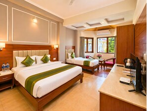 Decoración personalizada, muebles diferentes y ropa de cama