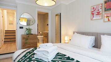 Hypo-allergenic bedding, individually decorated, individually furnished