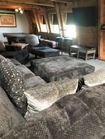 Family Cabin, Multiple Beds, Kitchen | Living area | 32-inch Smart TV with satellite channels, TV