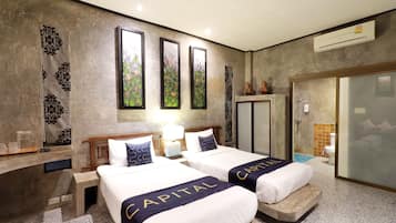 Deluxe Twin Room | Desk, free WiFi, bed sheets