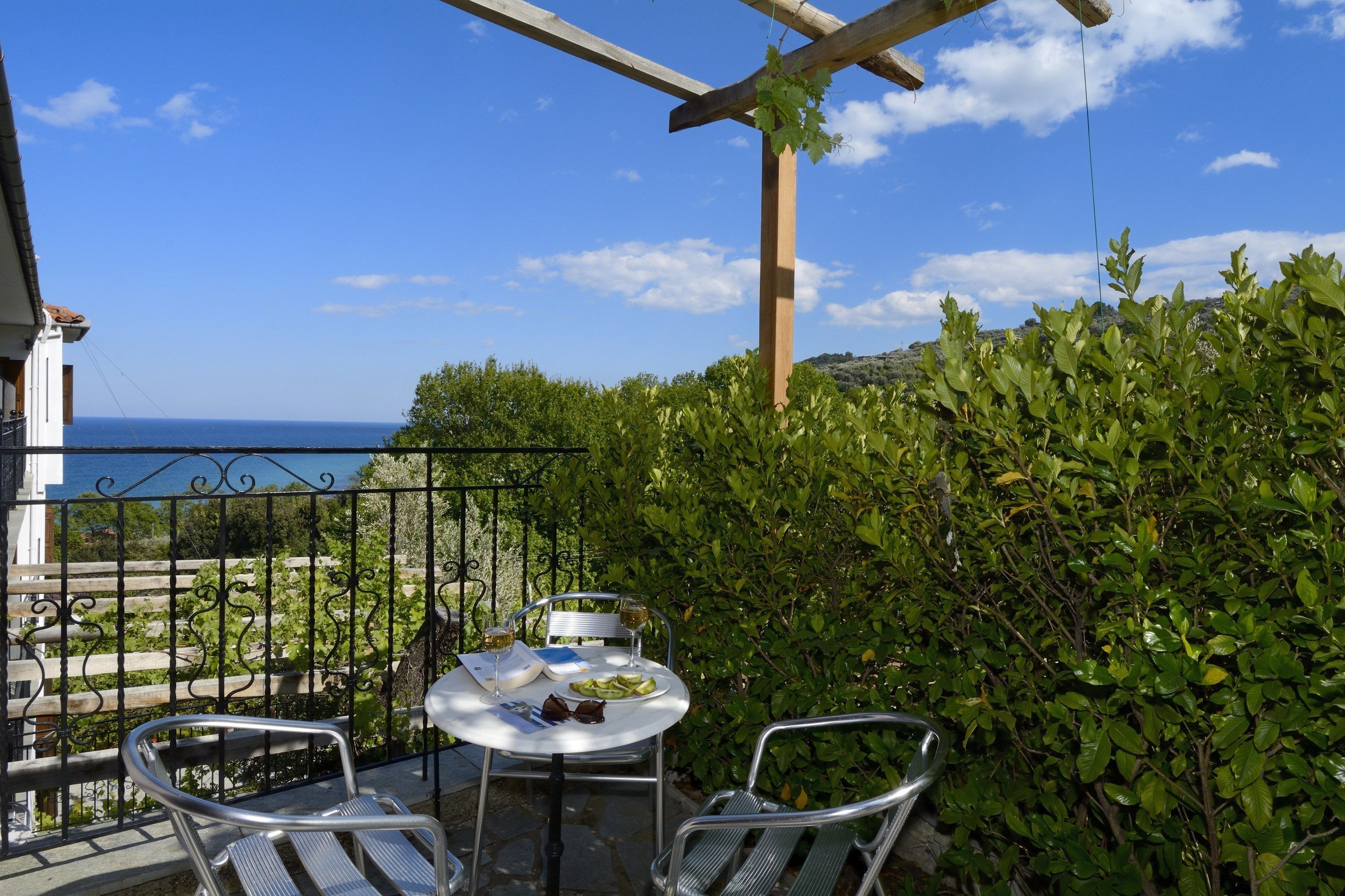 superior double room, partial sea view | view from room