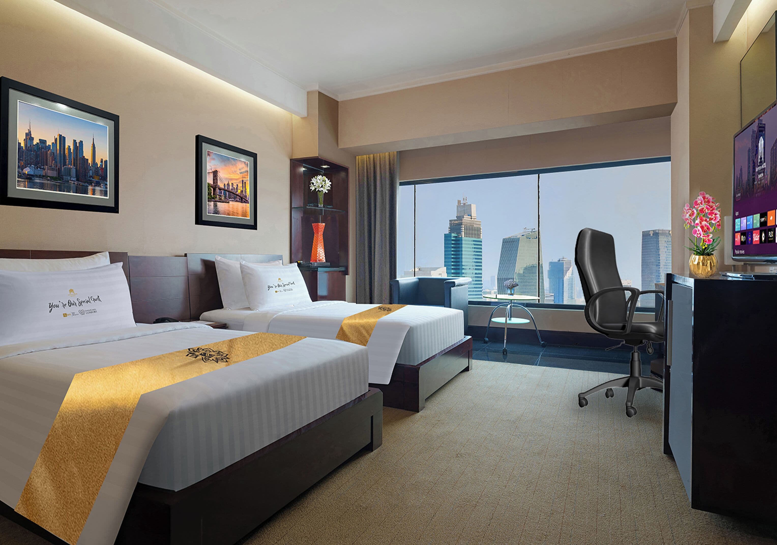 Executive Twin | Minibar, in-room safe, desk, iron/ironing board (on request)