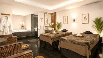 Couples treatment rooms, body treatments, body scrubs, facials
