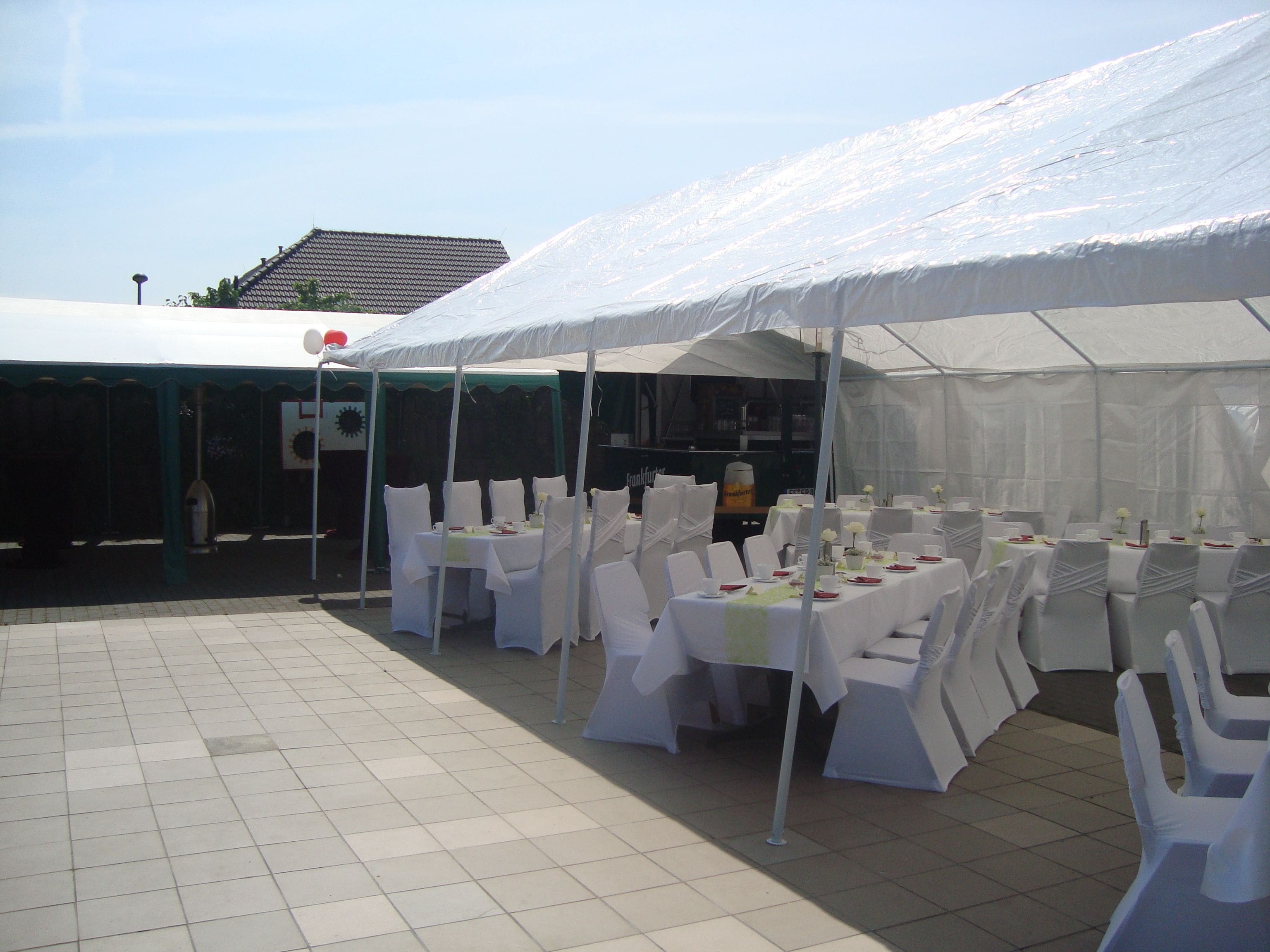 outdoor wedding area