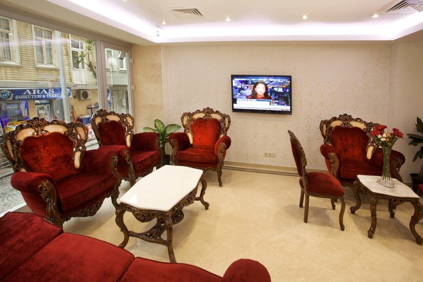 Sala de estar en el lobby