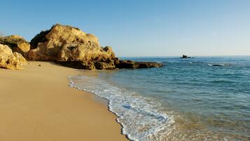 Beach nearby, beach umbrellas, beach towels