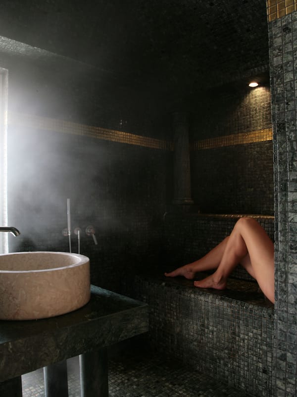 Phòng trị liệu đôi, phòng tắm hơi, bồn tắm thủy lực, phòng xông hơi