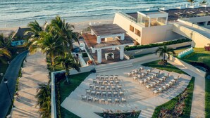 A resort with a beach view, a pool area, and a dining terrace. - Iberostar Selection Playa Mita - All Inclusive (Punta de Mita)