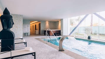 Couples treatment rooms, sauna, hot tub, steam room, Turkish bath