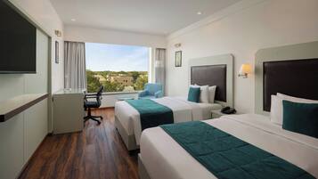 Minibar, in-room safe, desk, blackout curtains