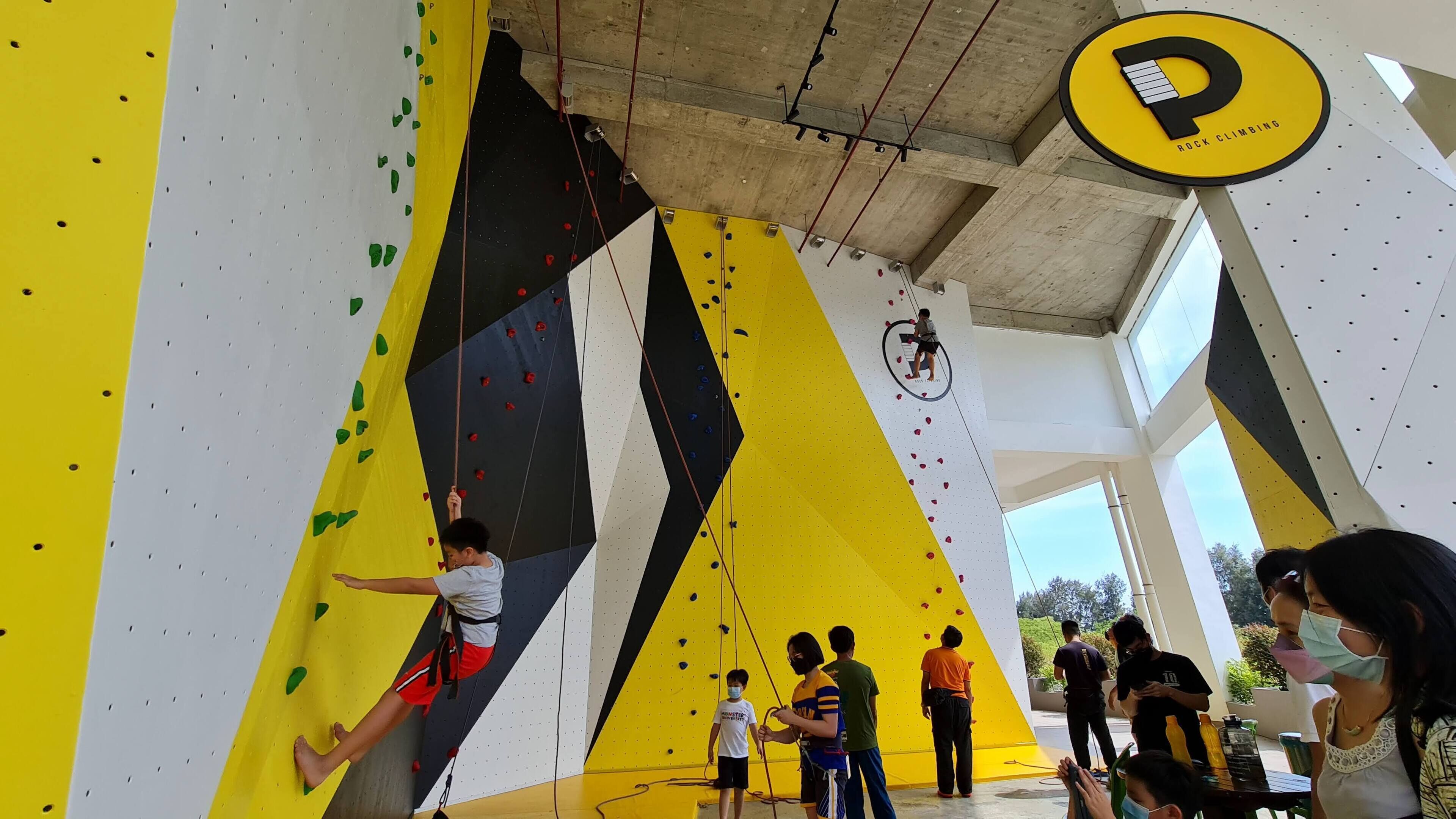 Outdoor rock climbing