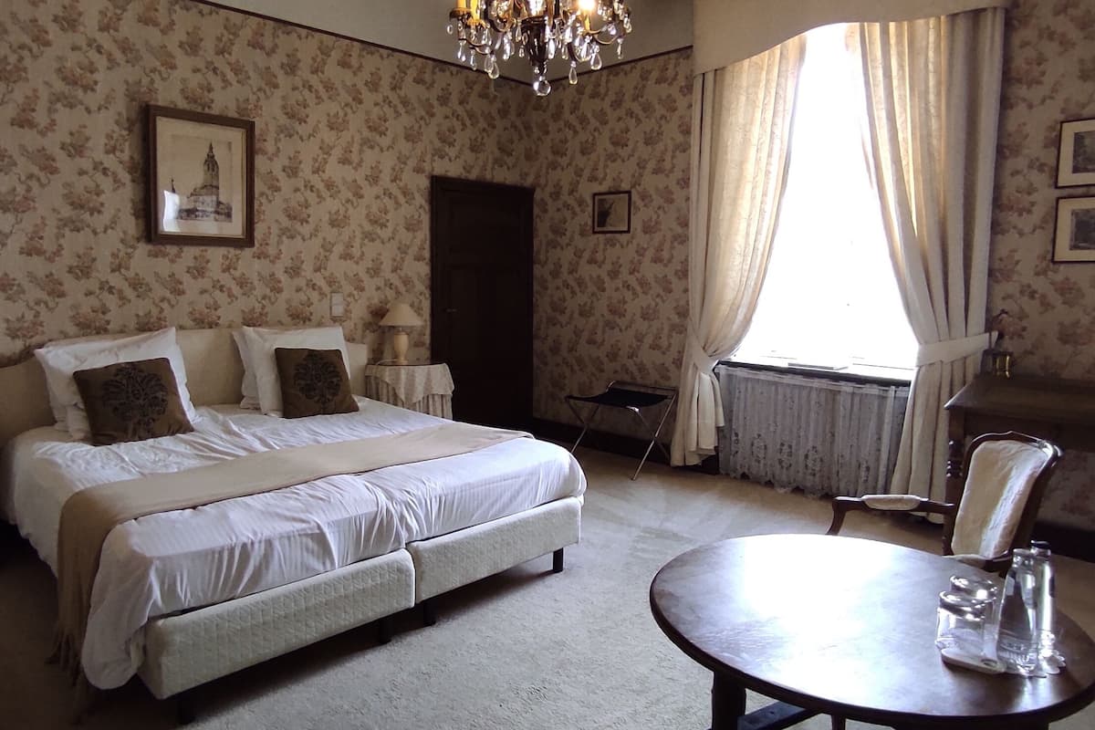 standard double room, courtyard area | premium bedding, cots/infant beds, rollaway beds, free wifi