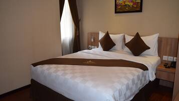 Kamar Keluarga, 2 kamar tidur | Brankas, meja kerja, Wi-Fi gratis, dan seprai linen