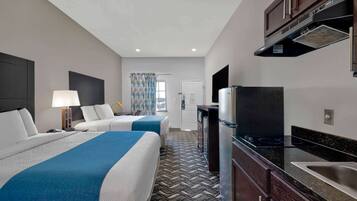 Iron/ironing board, free WiFi, bed sheets, alarm clocks