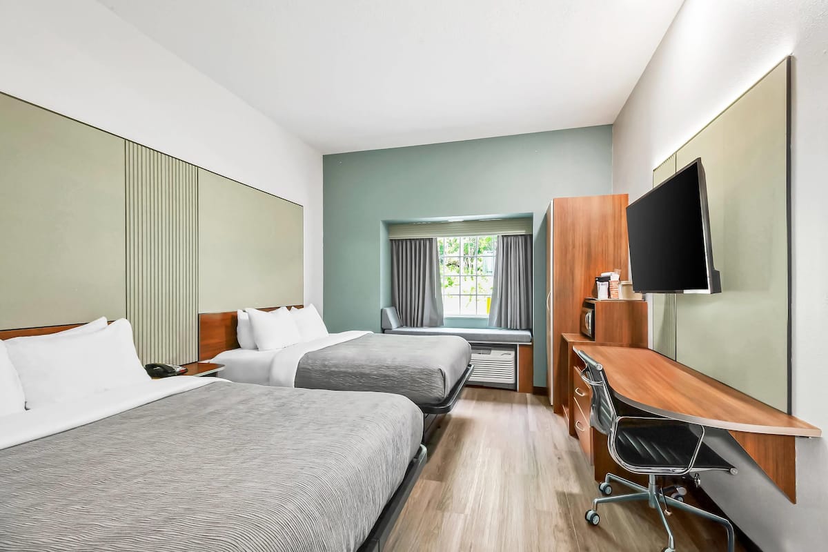 Standard Room, 2 Queen Beds, Non Smoking | Desk, laptop workspace, iron/ironing board, cribs (free)