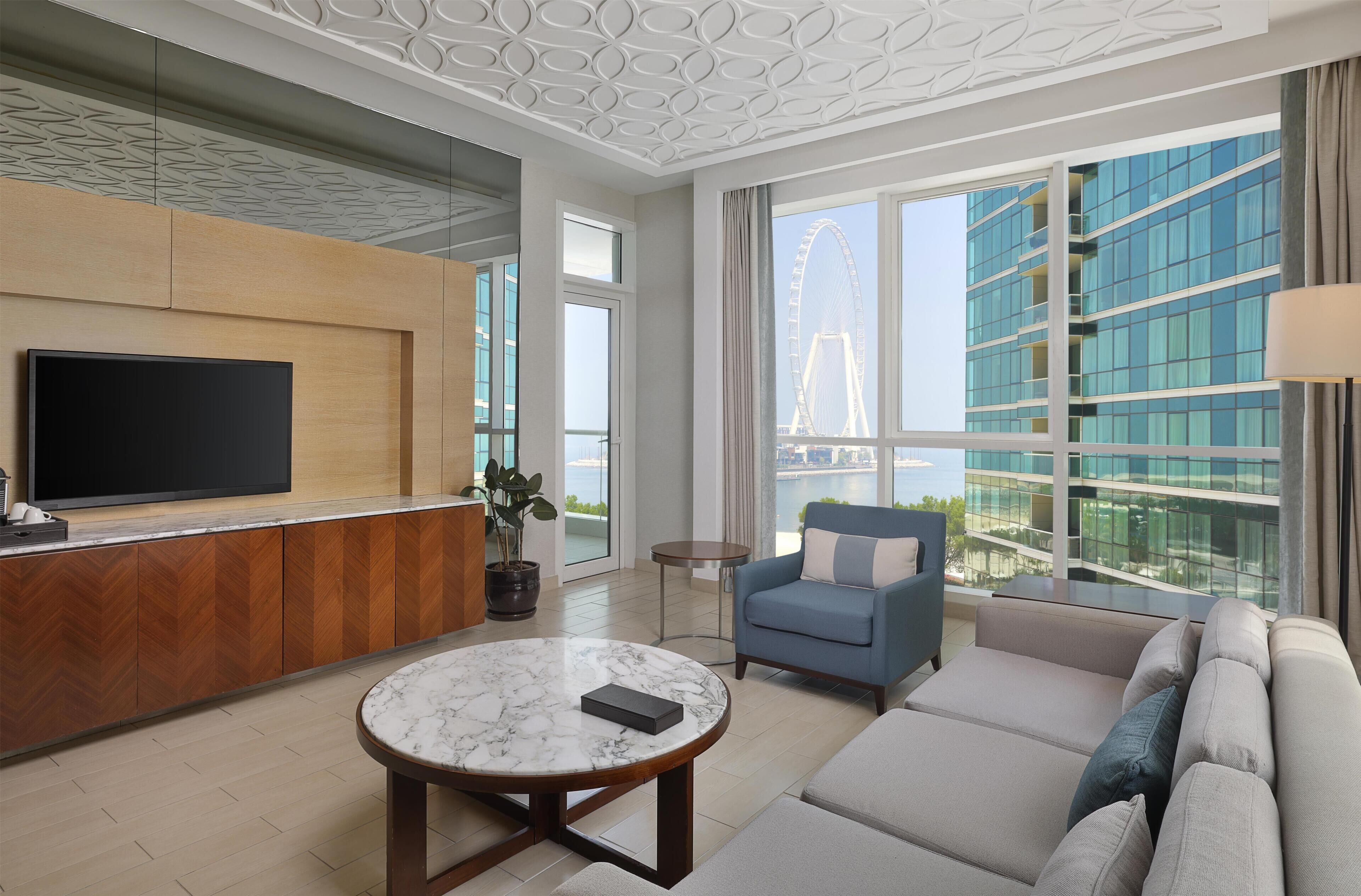 47-inch LCD TV with premium channels, TV