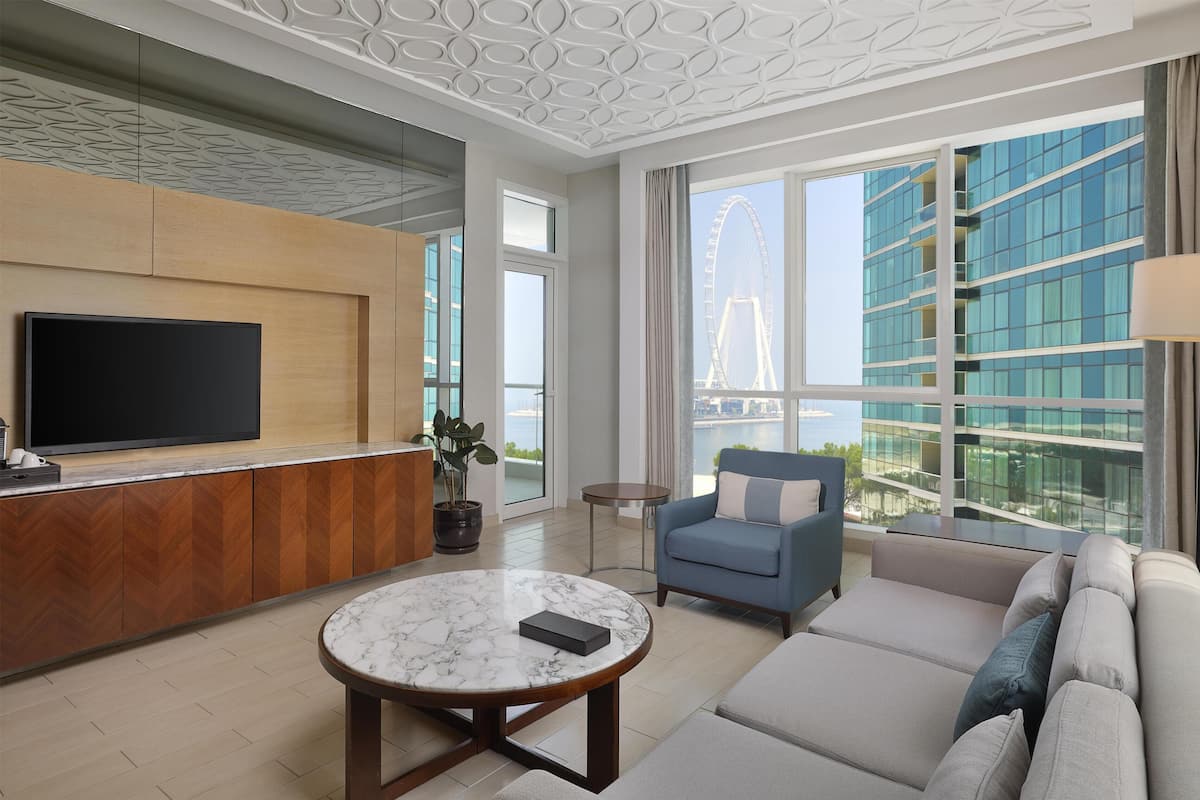 47-inch LCD TV with premium channels, TV