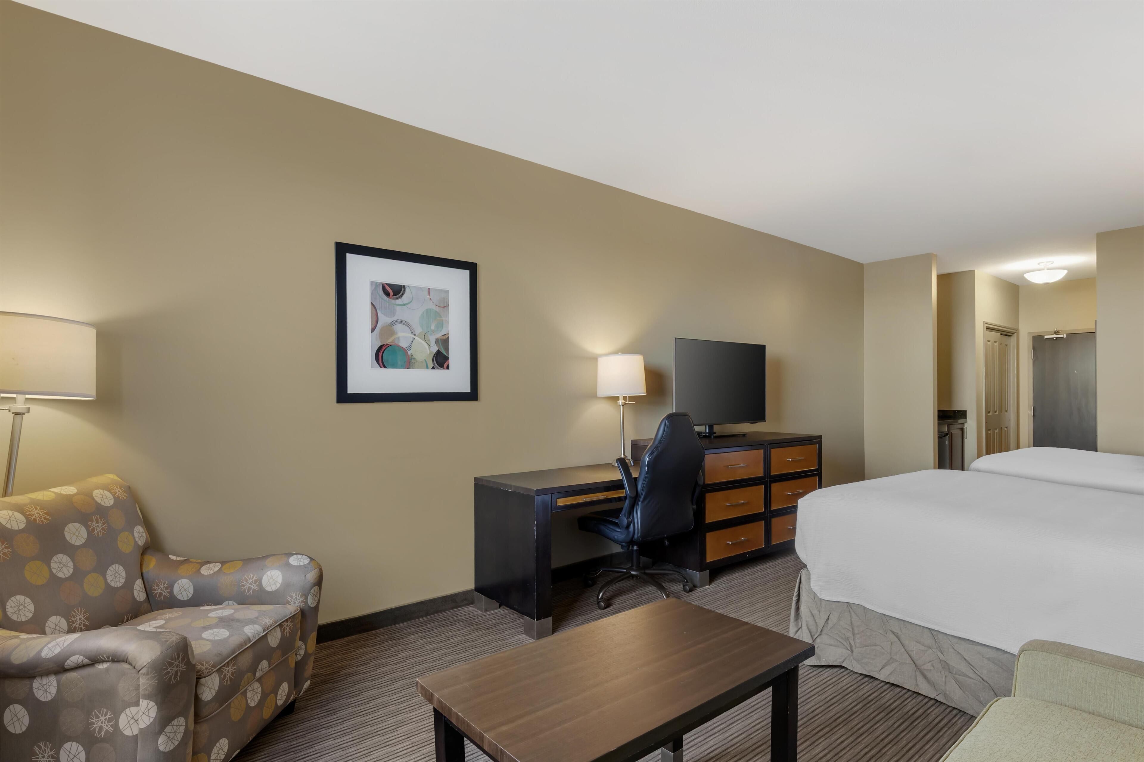 Standard Room, 2 Queen Beds, Non Smoking (with Sofabed) | In-room safe, desk, laptop workspace, blackout drapes