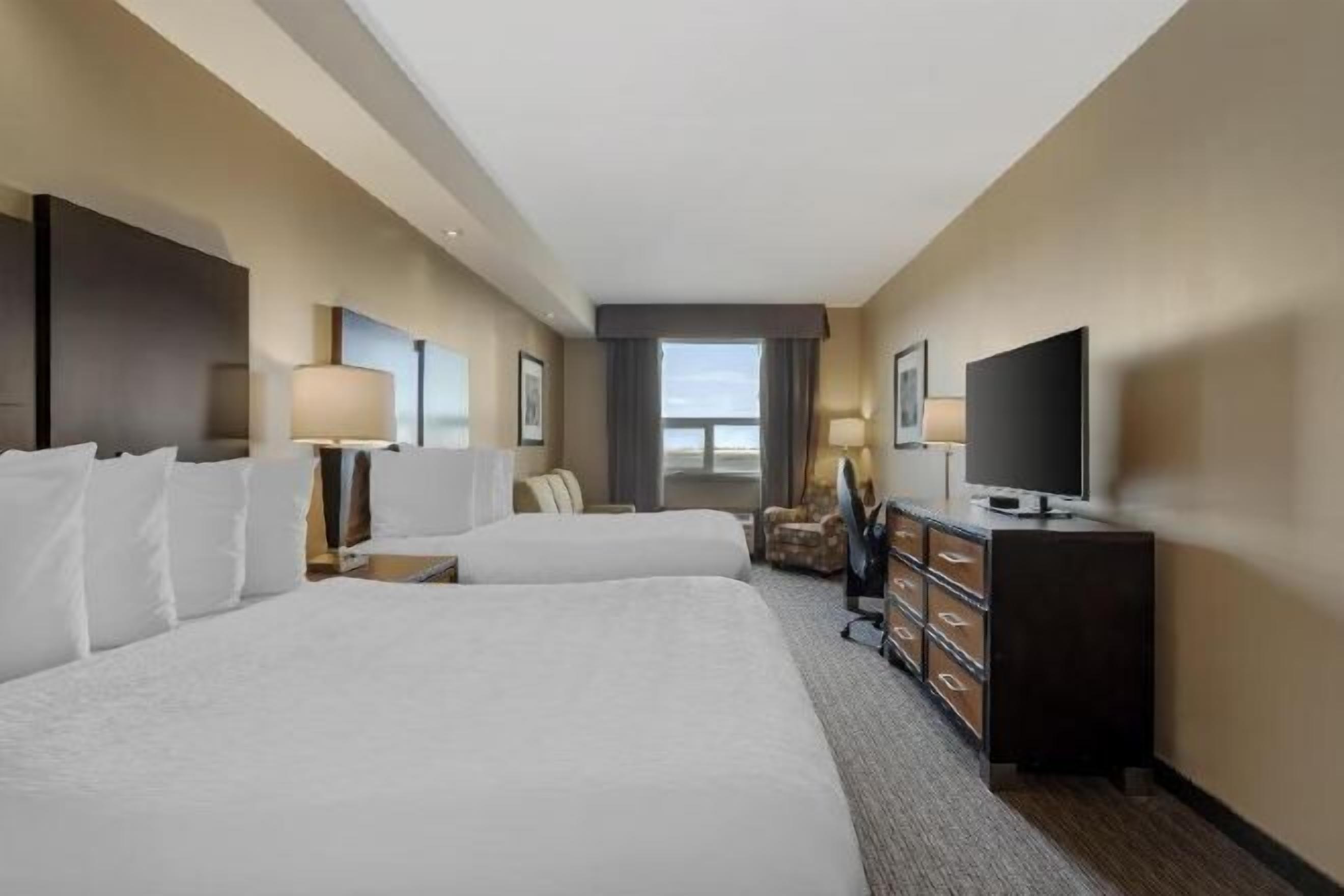 In-room safe, desk, laptop workspace, blackout drapes