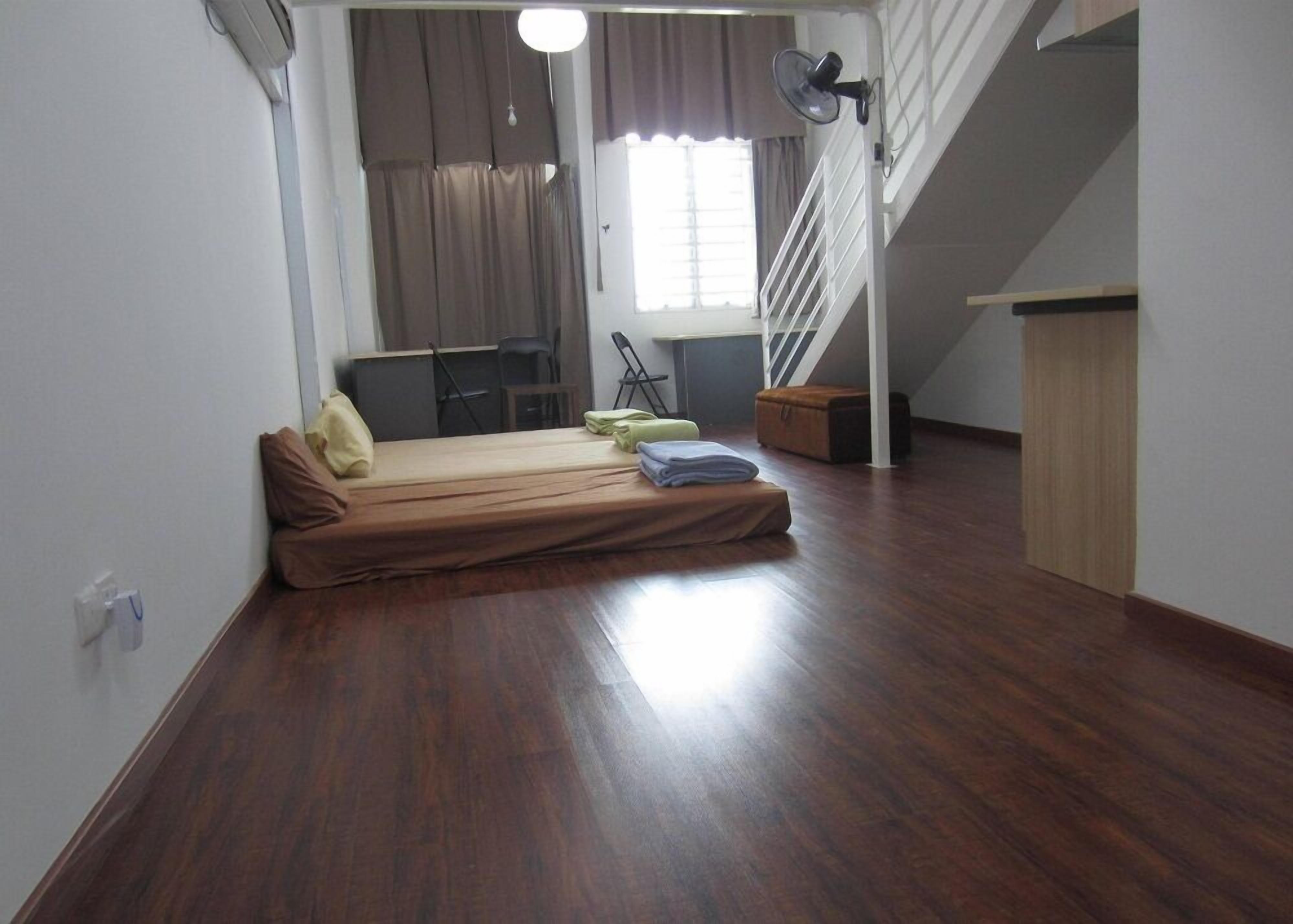 guest house family suite @ the ceo | desk, soundproofing, iron/ironing board