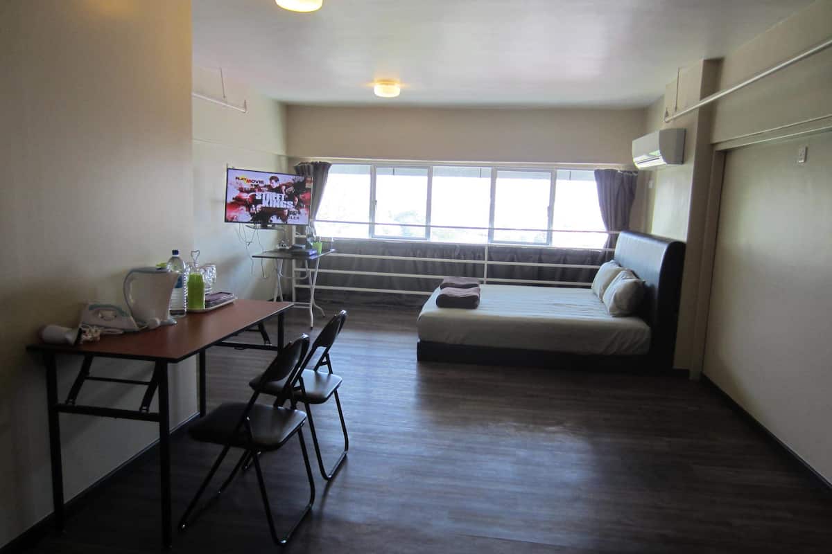 guest house @ the ceo | desk, soundproofing, iron/ironing board