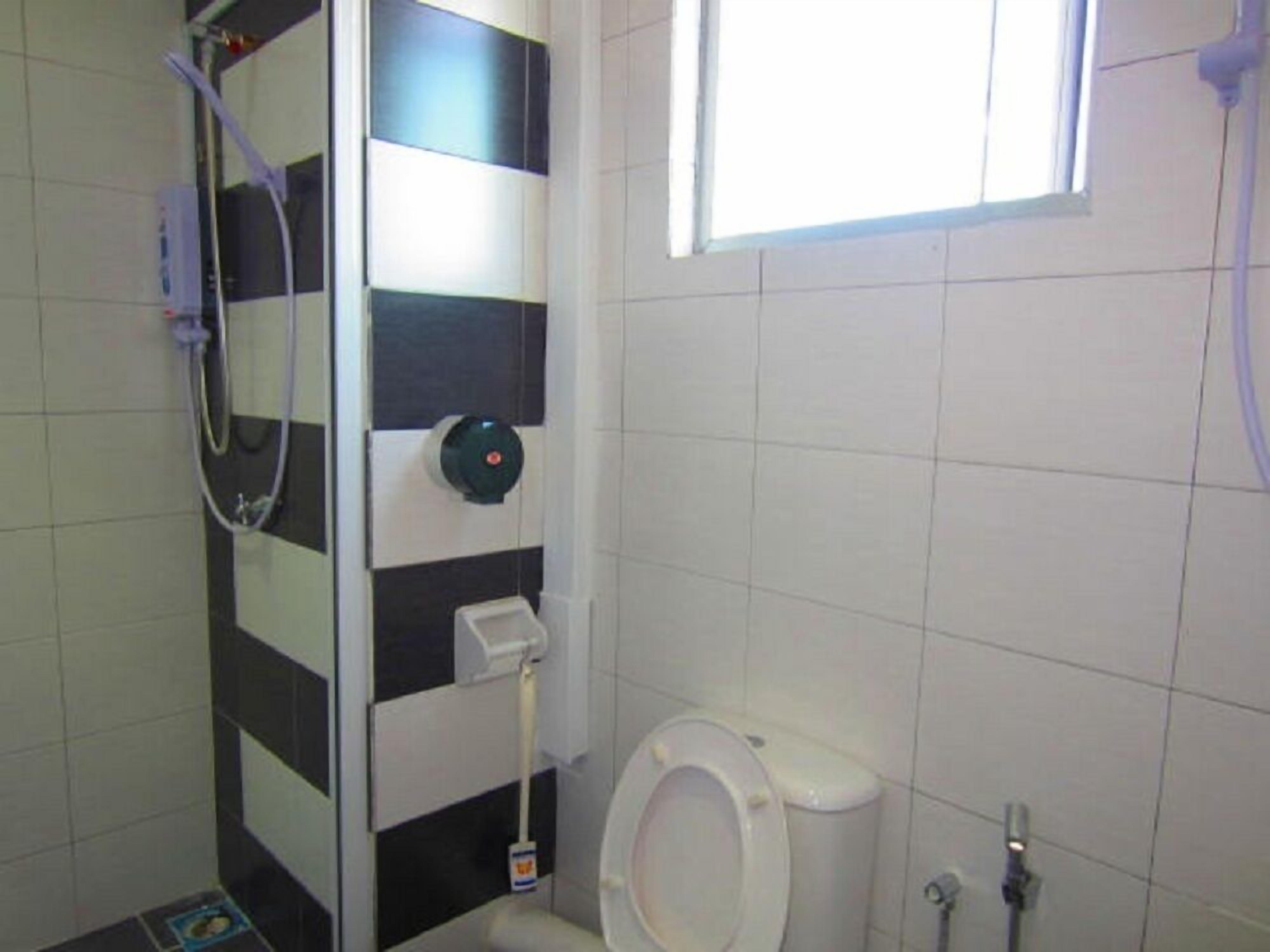 room | bathroom | shower, free toiletries, hair dryer, slippers