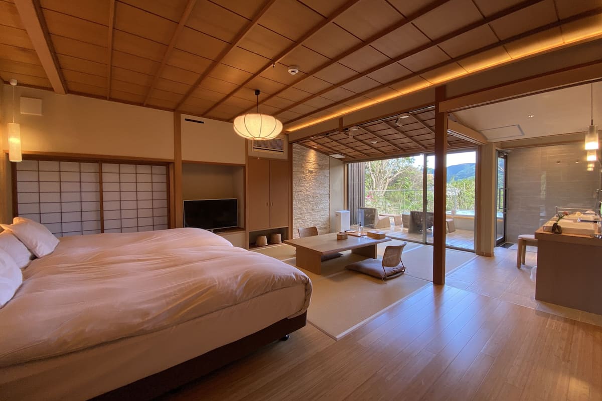 Japanese Twin Room "KOKONOE" with Open Air Bath, Non Smoking