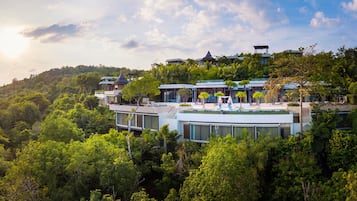 Outdoor wedding area