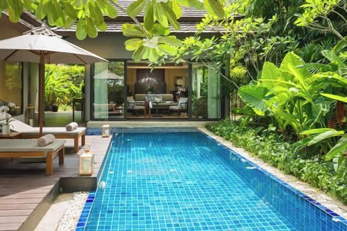 Beachfront Layan Pool Villa | 1 室のベッドルーム、低刺激性寝具、羽毛の掛け布団、ミニバー