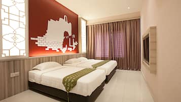 Deluxe Family room | Peti besi dalam bilik, Wi-fi percuma, cadar katil