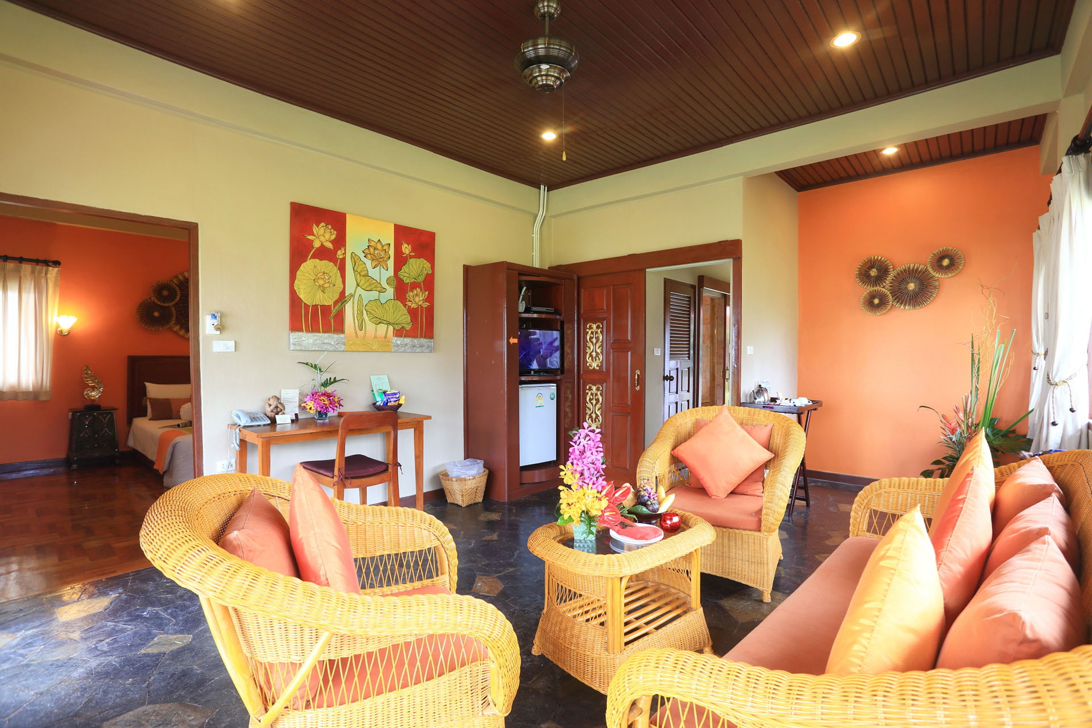 seaview villa | living area | tv