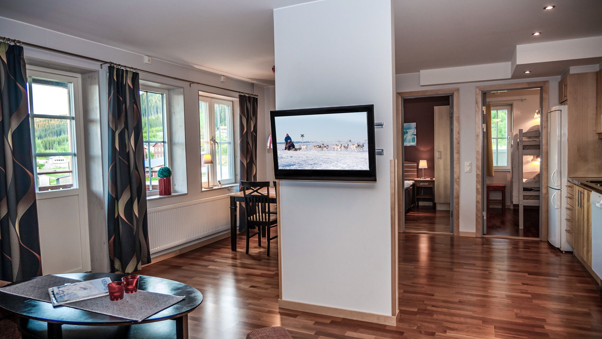 1 bedroom, blackout curtains, soundproofing, iron/ironing board