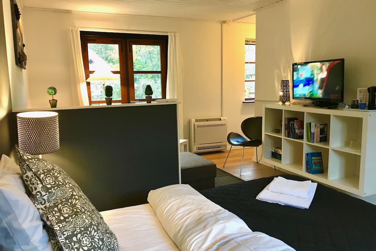 premium double room, terrace | desk, laptop workspace, soundproofing, free wifi