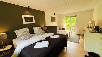 Premium Double Room, Terrace | Desk, laptop workspace, soundproofing, free WiFi