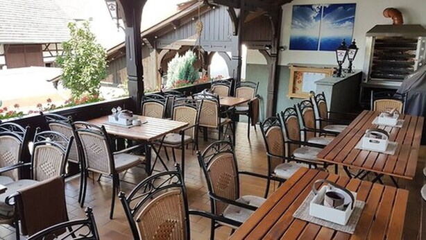 Terrace/patio - Hotel Zum Ochsen (Hoesbach)