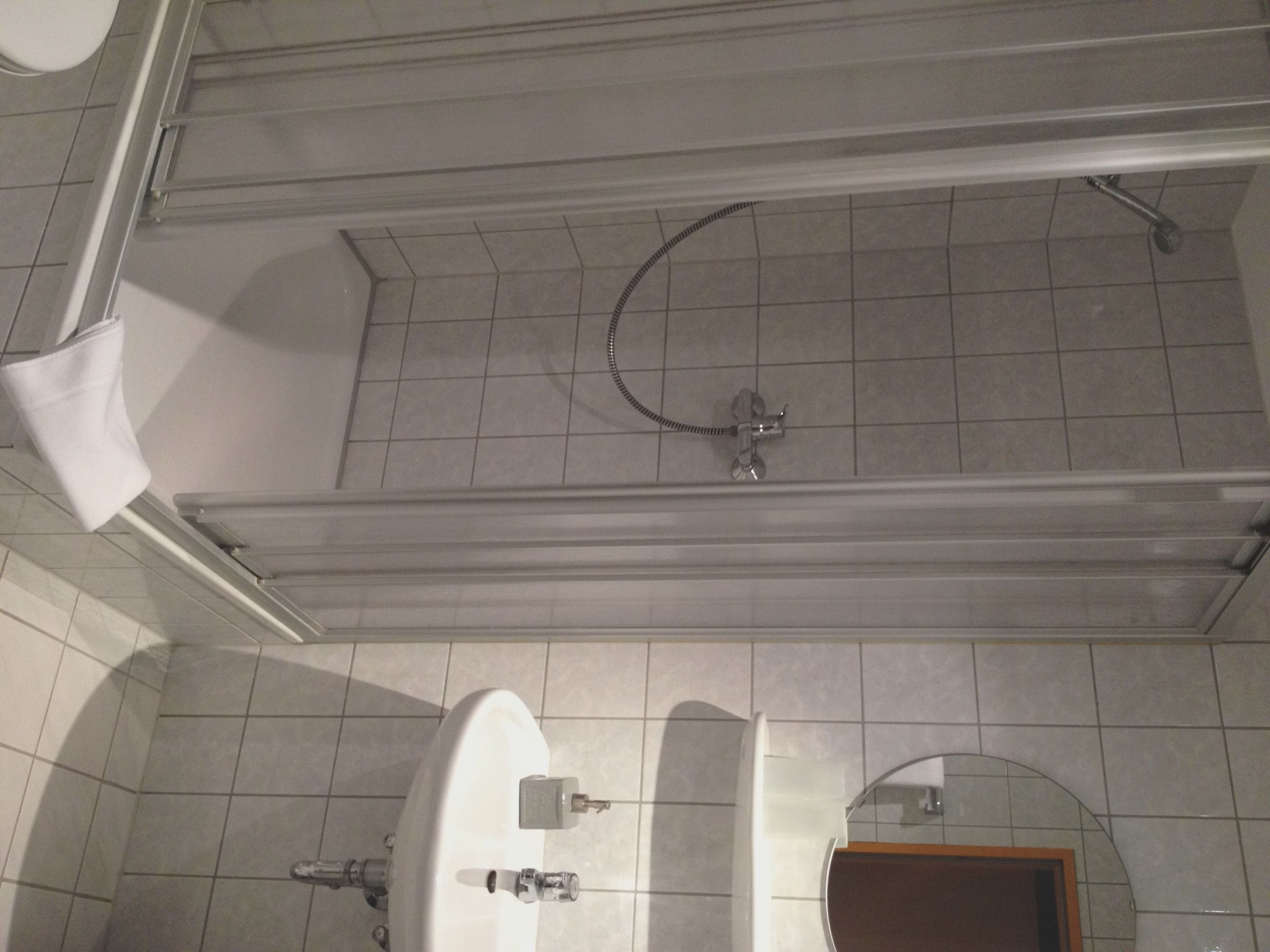 comfort double room | bathroom | shower, hair dryer