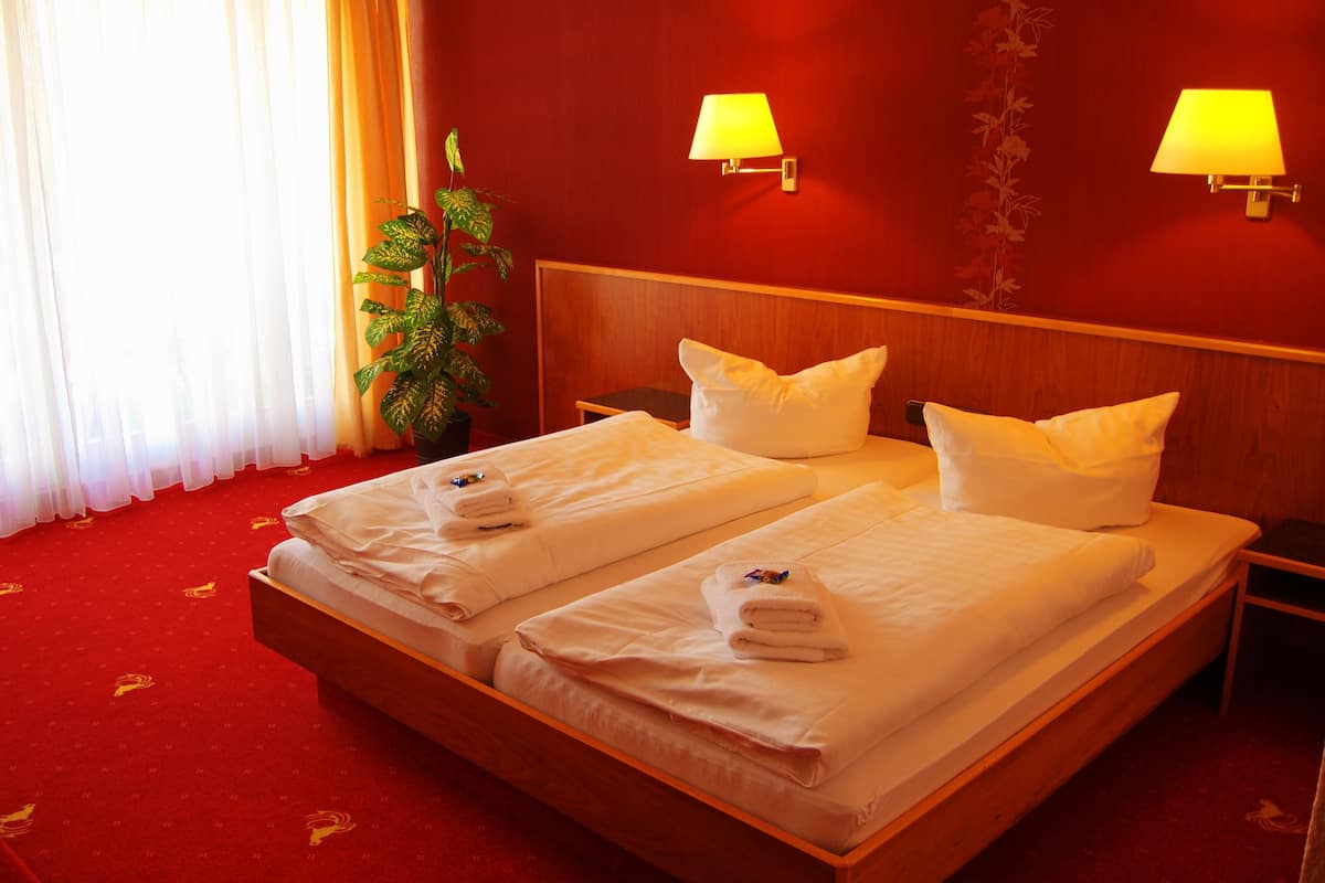 standard double room, balcony | desk, blackout curtains, free wifi, bed sheets