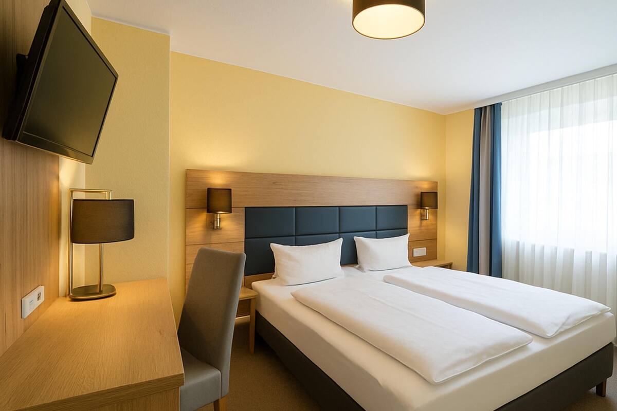 Standard Room, 1 Double Bed | Desk, WiFi (free), bed sheets