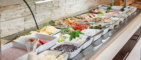 Daily buffet breakfast (EUR 12 per person)