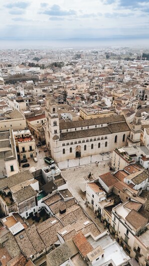 Vue sur la ville depuis l’hébergement