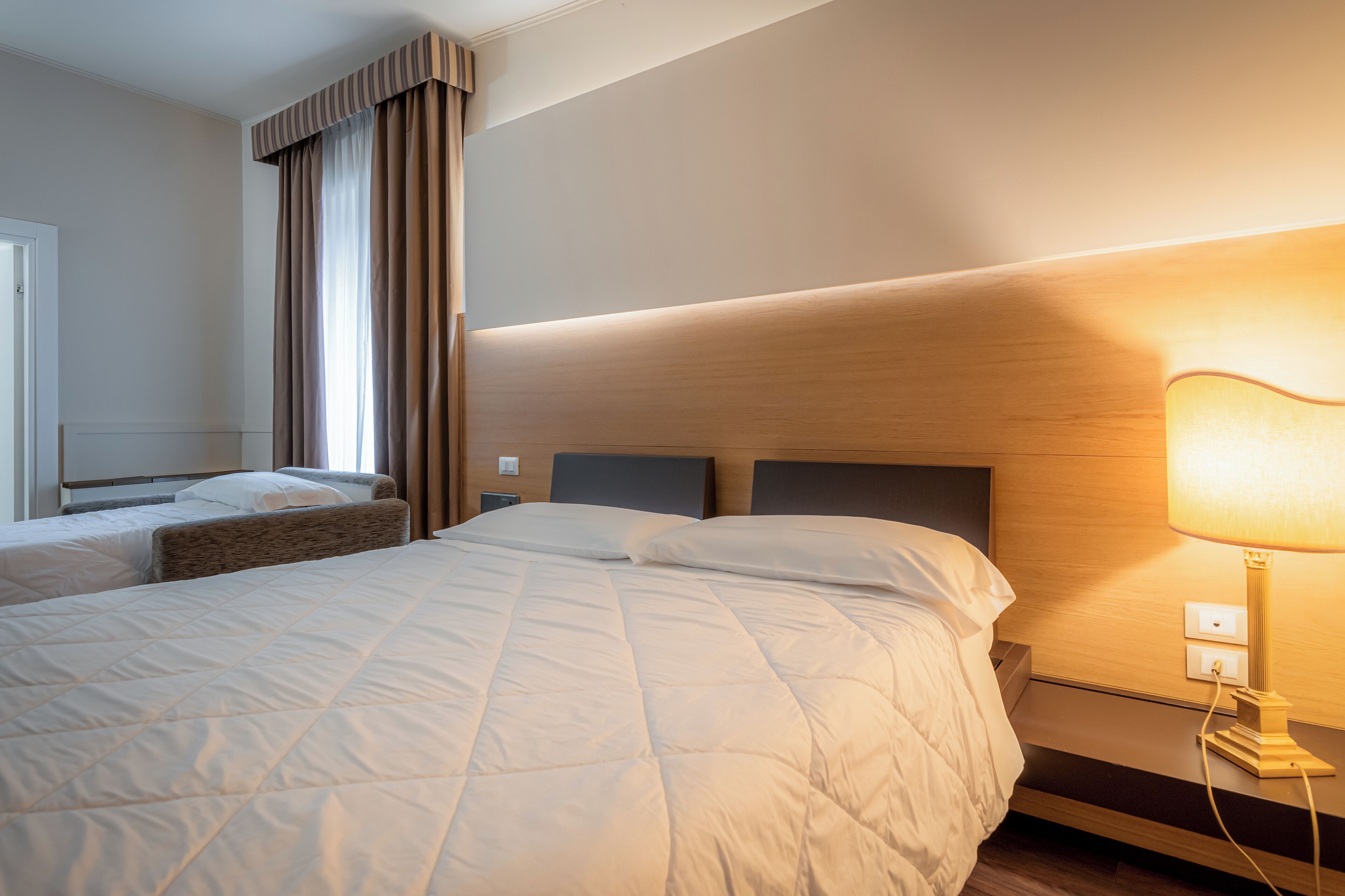 Down duvets, minibar, in-room safe, desk