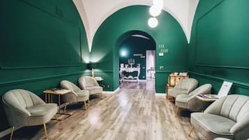 Sitteområde i lobbyen