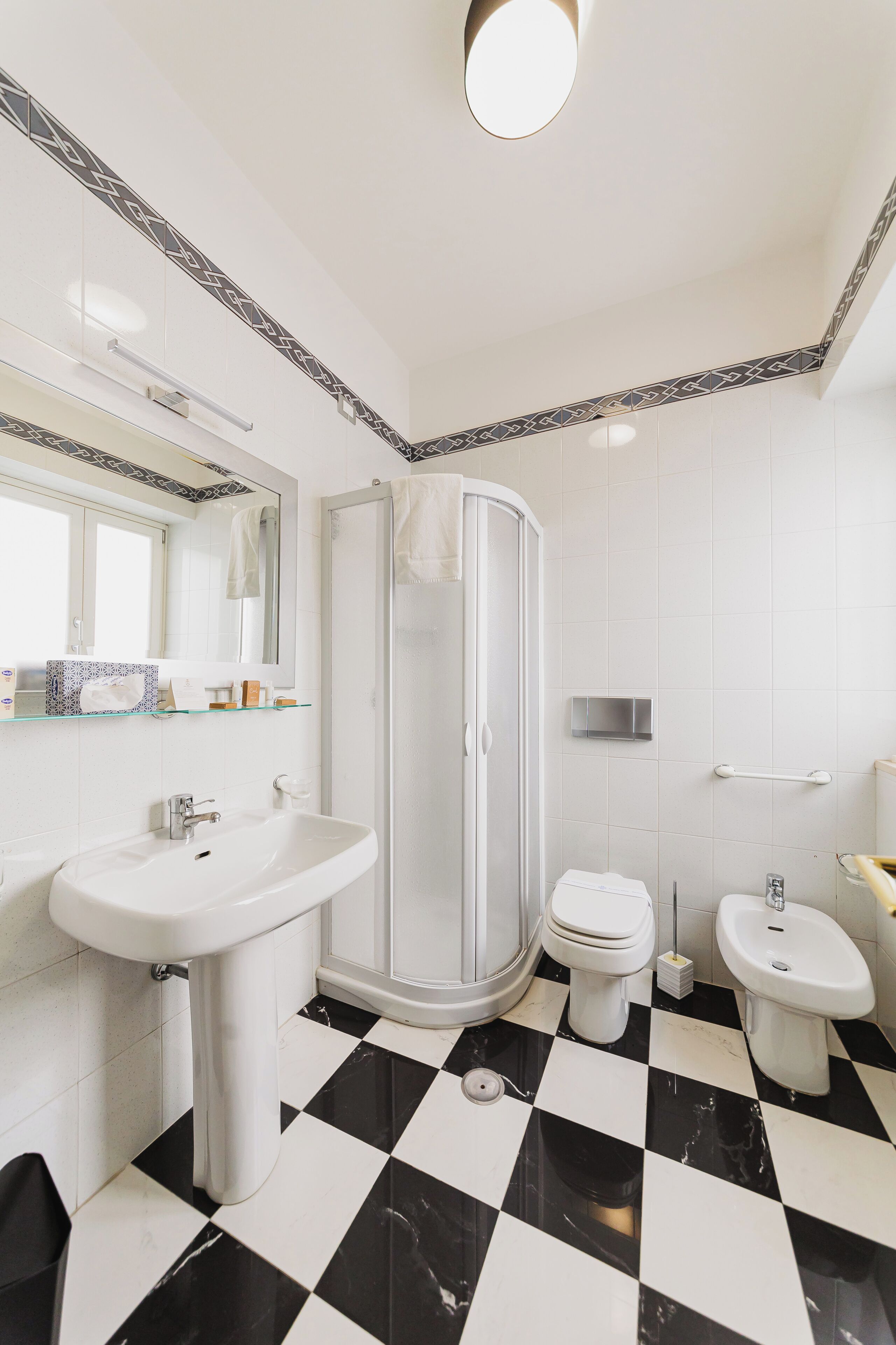 superior double or twin room | bathroom | hair dryer, bidet, towels